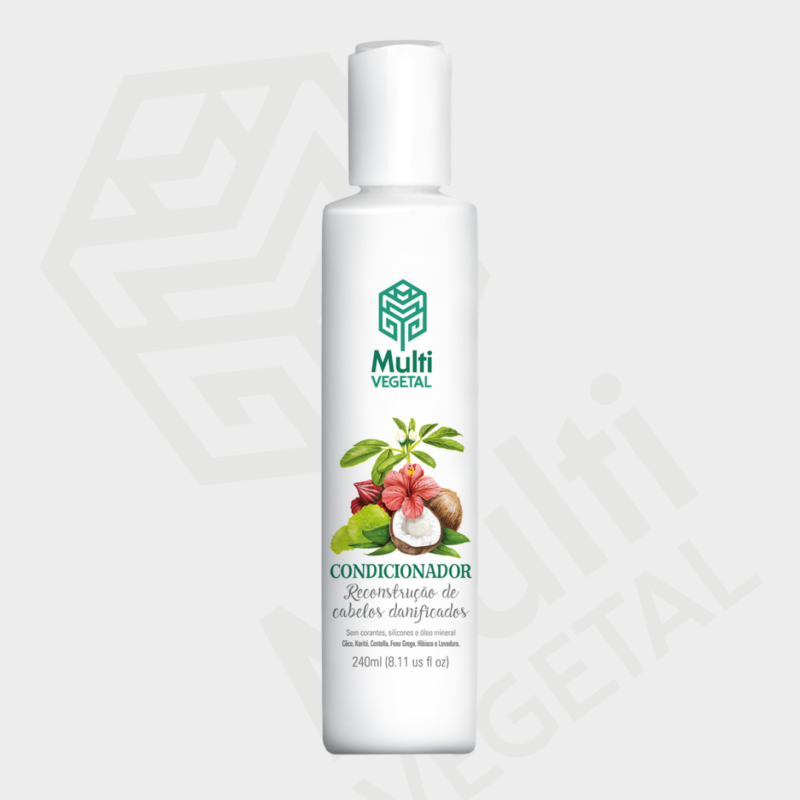 Condicionador Cabelo Danificado - Coco e Hibisco- 240ml